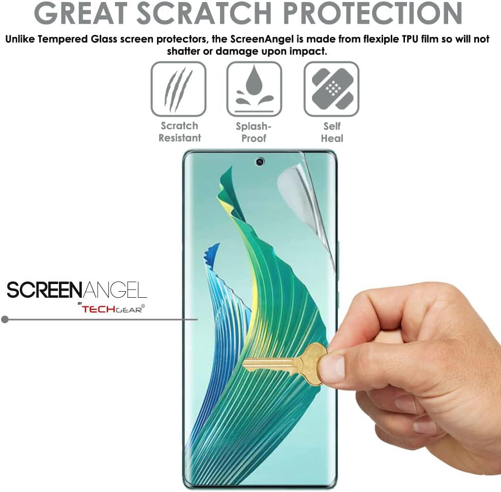 [Screen Angel Edition] Case Friendly Screen Protector [Bubble Free] [FULL Screen Coverage] HD Clear Flexible TPU Film For Honor Magic 6 Lite 5G