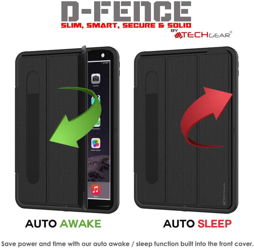[D-FENCE Case] Tough & Rugged Smart Case For Apple iPad Air 3 2019, iPad Pro 10.5"