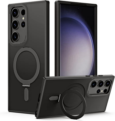 [Fusion Armour Ring] Premium Tough Protective Magnetic Ring Kickstand Case, MagSafe Case for Samsung Galaxy S24 Ultra