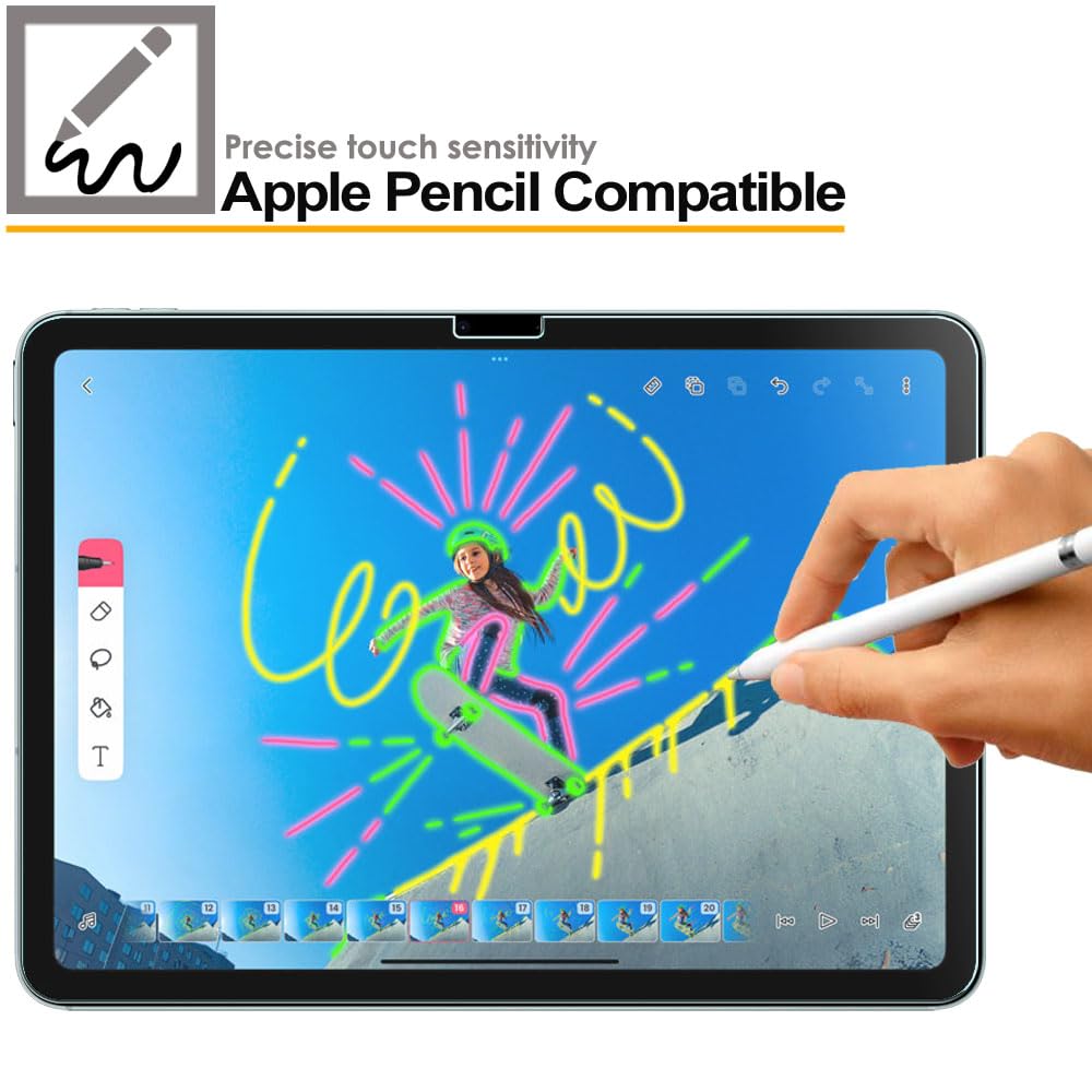 Apple iPad Air 11 Inch 2025 / 2024, 7th & 6th Generation Tempered Glass Screen Protector