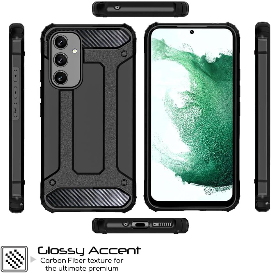 [Tough Armoured] ShockProof, Rugged, Heavy Duty Protective Impact Case Cover for Samsung Galaxy S23 FE 5G