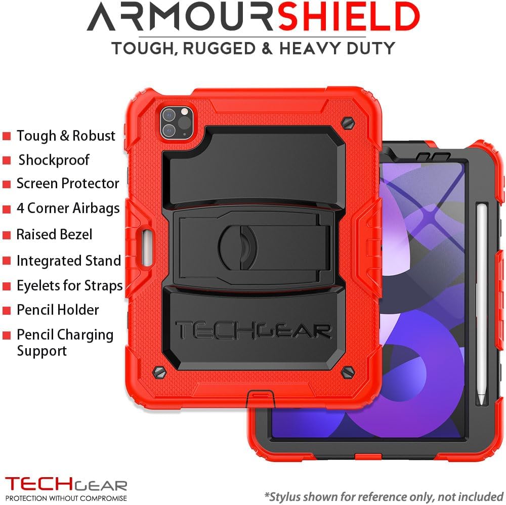 [ArmourSHIELD] Full Body Tough Rugged Case with Folding Stand & Protector For Apple iPad Air 10.9" 4th/5th Gen (2022/20) & iPad Pro 11" 4th/3rd Gen