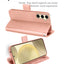 [Wallet Case] Protective Cover with Cash & Card Holder, Stand and Wrist Strap For Samsung Galaxy S24 Plus