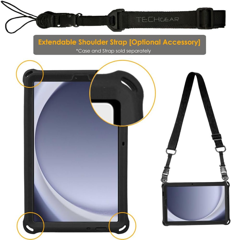 [Bumper Case] Shockproof Soft Easy Grip Case for Samsung Galaxy Tab A9 8.7" (SM-X110 / SM-X115)