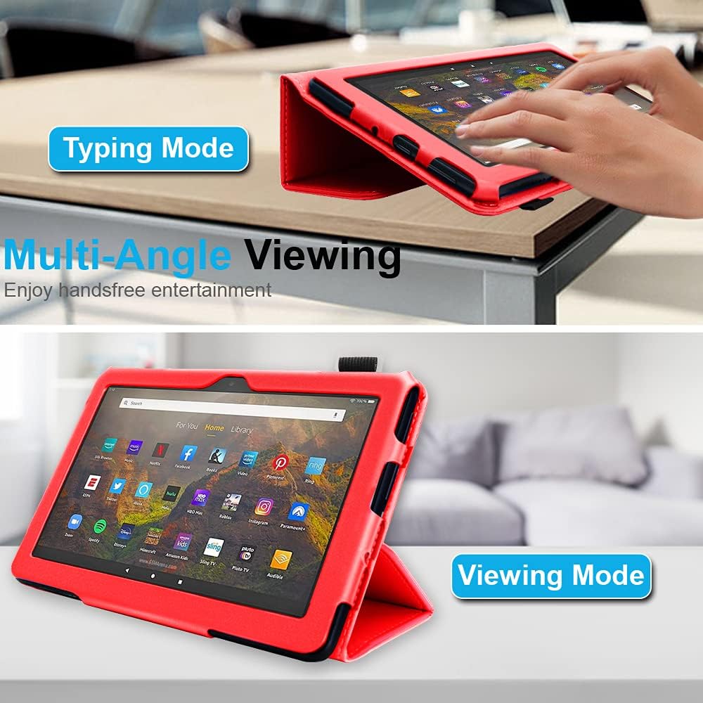 [Folio Case] Smart Cover Stand with Auto Sleep/Wake & Hand Strap for Amazon Fire Max 11" 2023 / 13th Generation