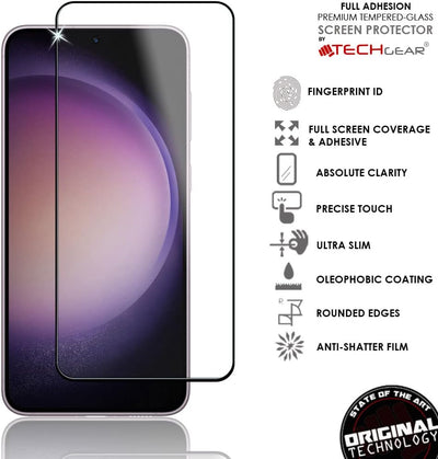 Samsung Galaxy S23 FE Full Coverage 3D Tempered Glass Screen Protectors