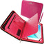 Executive Leather Folio Organiser with Anti-Shock Bubble Interior and Stash Pockets, Pouches and Card Slots