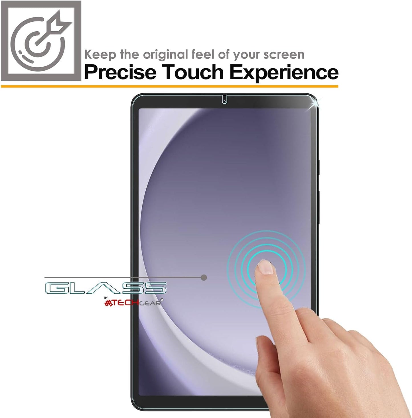 Tempered Glass Screen Protector for Samsung Galaxy Tab A11 8.7" (2025 SM-X130/X133/X135) & Tab A9 8.7" (2023 SM-X110/X115/X117) – 9H Hardness, Easy-Clean Surface, Case Friendly – 1 Pack / 2 Pack