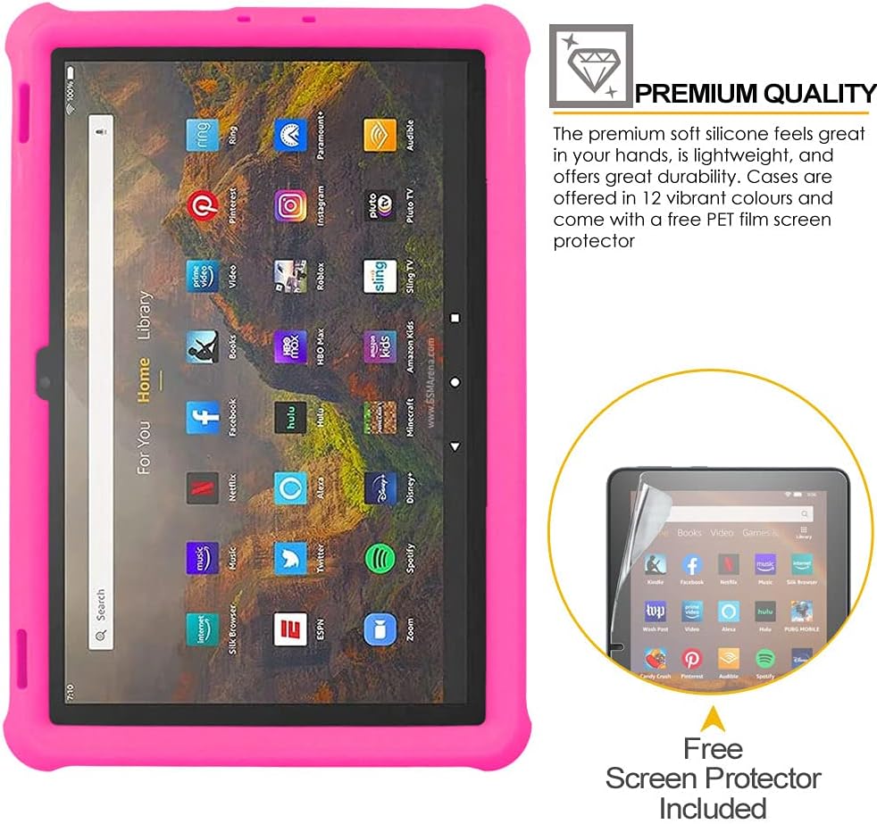 [Bumper Case] Shockproof Soft Easy Grip Case for Amazon Fire Max 11" 2023 / 13th Generation