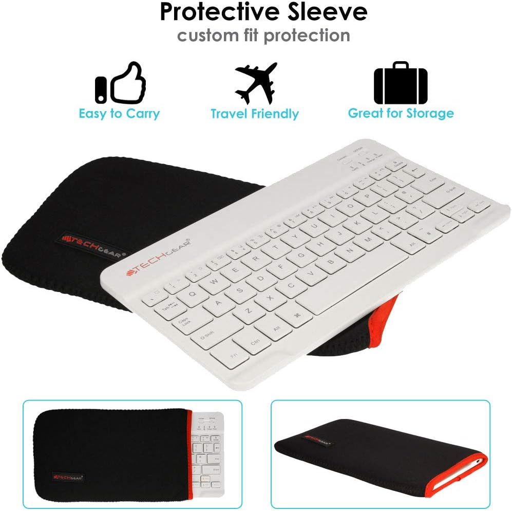 [Active Strike] Slim Line Bluetooth Wireless UK QWERTY Keyboard With Carry Case