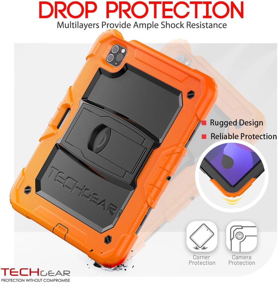 [ArmourSHIELD] Full Body Tough Rugged Case with Folding Stand & Protector For Apple iPad Air 10.9" 4th/5th Gen (2022/20) & iPad Pro 11" 4th/3rd Gen