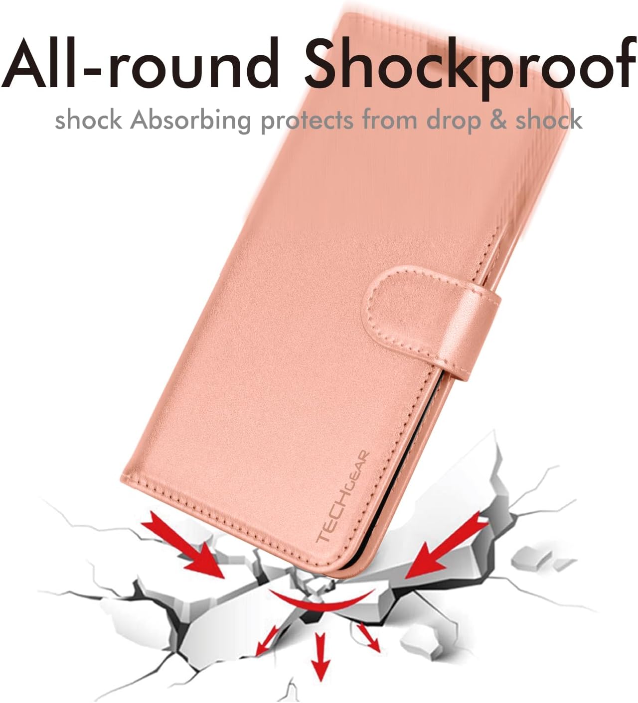 [Wallet Case] Protective Cover with Cash & Card Holder, Stand and Wrist Strap [RFID BLOCKING] For Honor Magic 6 Lite 5G