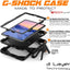 [G-SHOCK Case] Heavy Duty Long Survival Screen Protector Case for Samsung Galaxy Tab S6 Lite (SM-P610/P613/P615/P619/P620/P625)