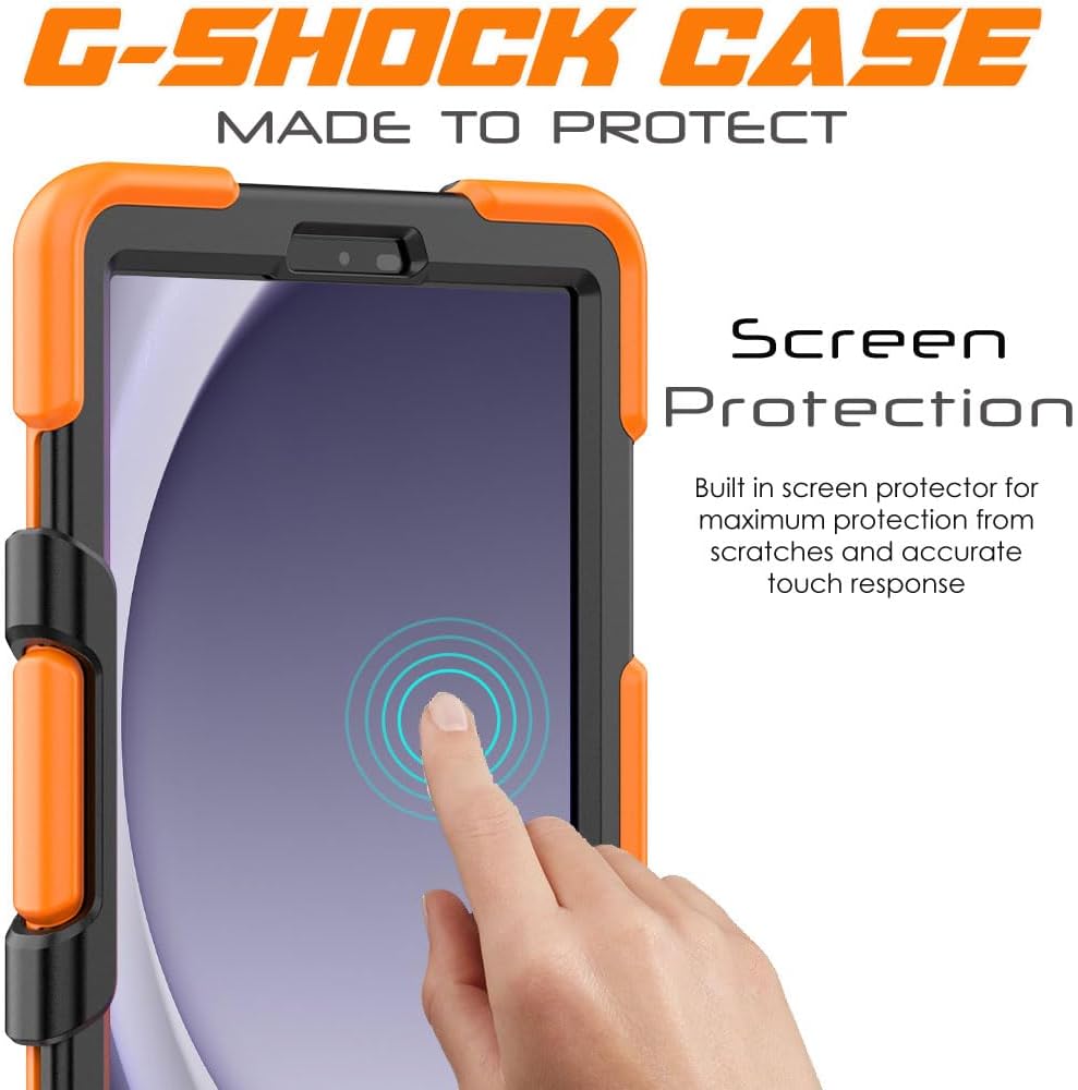 [G-SHOCK Case] Heavy Duty Long Survival Screen Protector Case for Samsung Galaxy Tab A9 8.7" (SM-X110 / SM-X115)