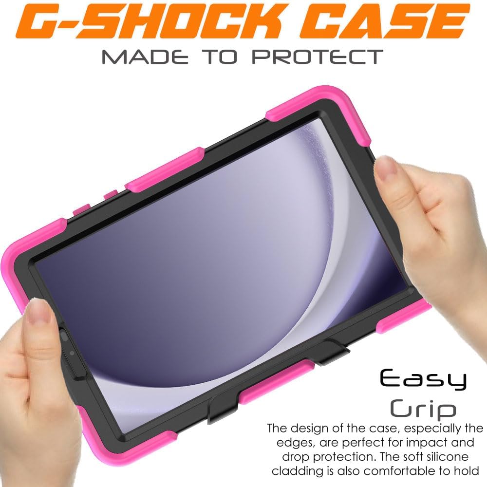 [G-SHOCK Case] Heavy Duty Long Survival Screen Protector Case for Samsung Galaxy Tab A9 8.7" (SM-X110 / SM-X115)