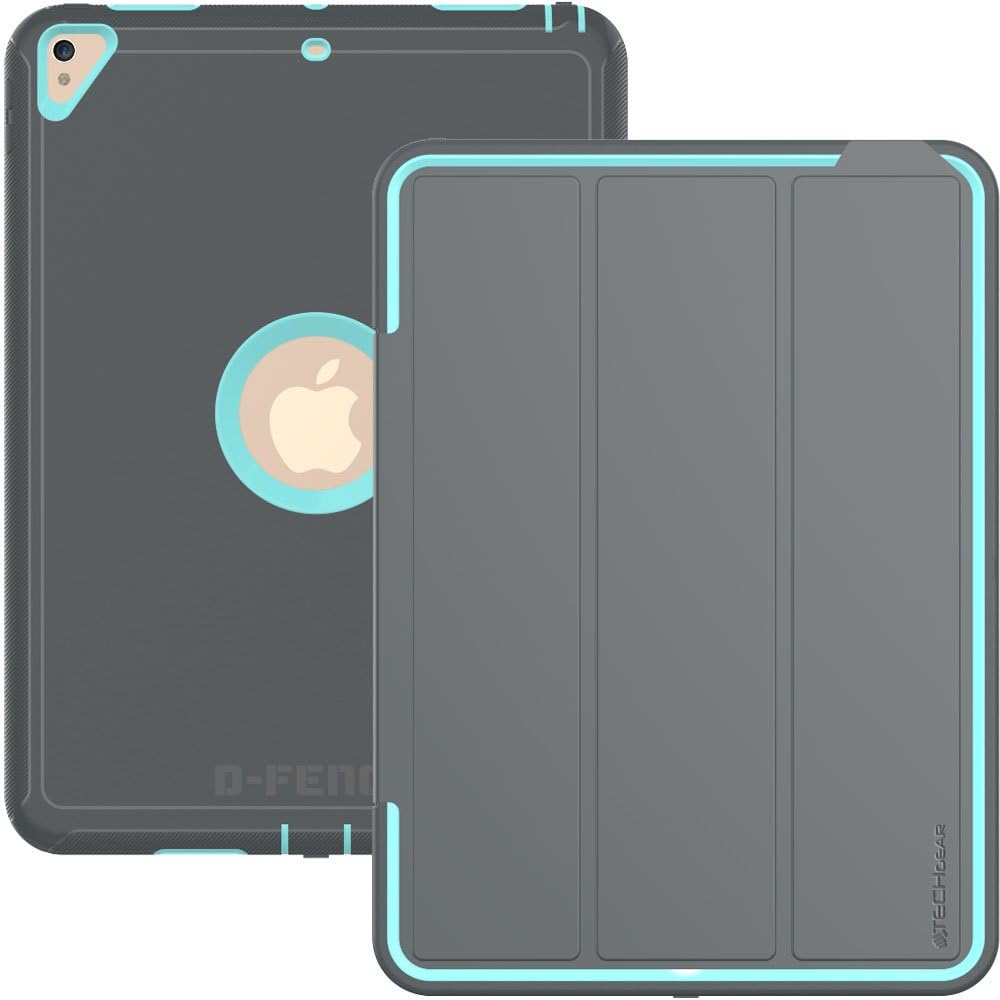 [D-FENCE Case] Tough & Rugged Smart Case For Apple iPad Air 3 2019, iPad Pro 10.5"