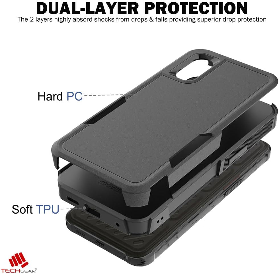 [Tough Armoured Case]  ShockProof, Rugged, Sturdy [Heavy Duty Protection] [Non-Slip] 2-Layer Impact Case for Samsung Galaxy XCover 7 5G