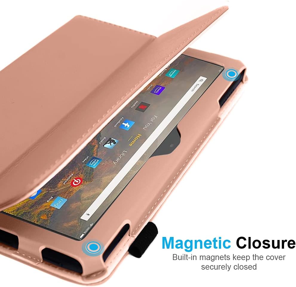 [Folio Case] Smart Cover Stand with Auto Sleep/Wake & Hand Strap for Amazon Fire Max 11" 2023 / 13th Generation