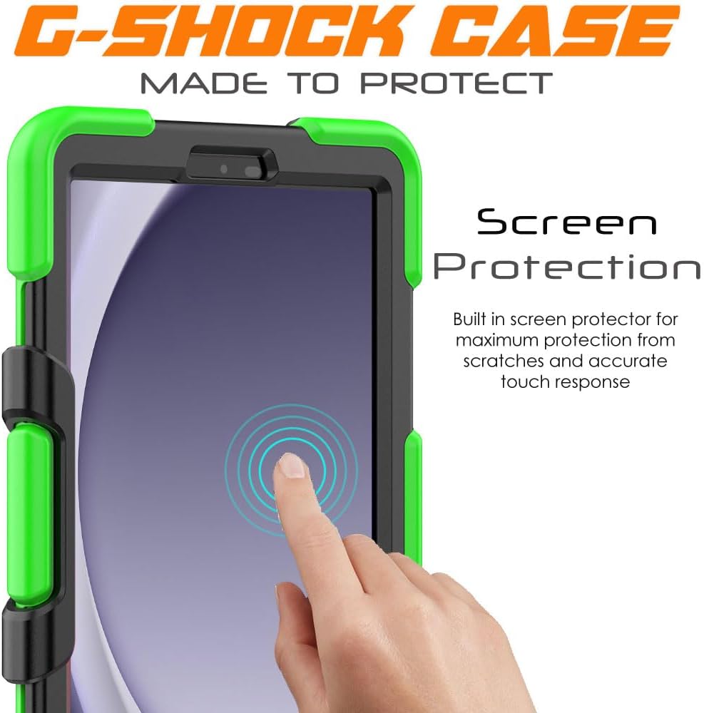 [G-SHOCK Case] Heavy Duty Long Survival Screen Protector Case for Samsung Galaxy Tab A9 8.7" (SM-X110 / SM-X115)
