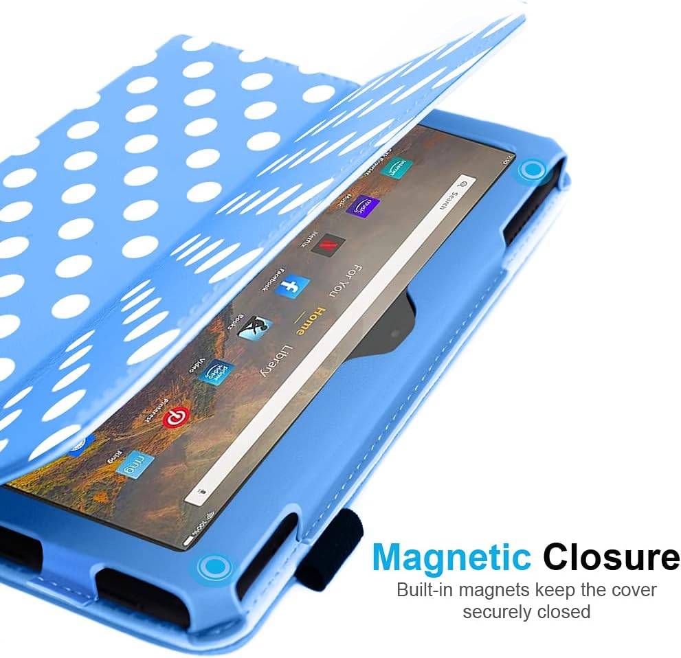 [Folio Case] Smart Cover Stand with Auto Sleep/Wake & Hand Strap for Amazon Fire Max 11" 2023 / 13th Generation