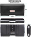 RFID Blocking Card Holder PU Leather Holster Pouch Case with Belt Clip & Loop