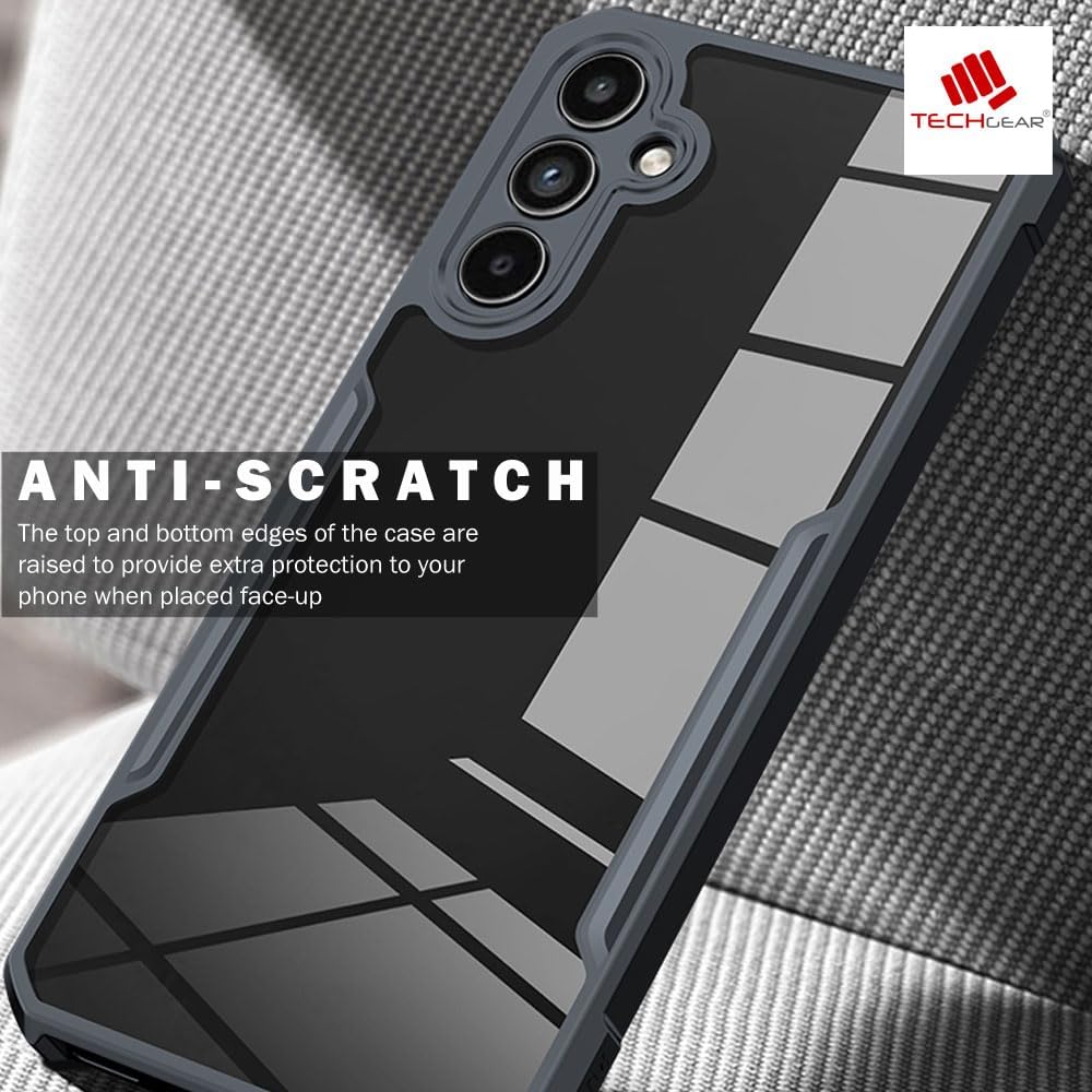 [Fusion Armour Case] Premium Hybrid Tough Heavy Duty, Clear Back, Bumper Case for Samsung Galaxy A15 5g