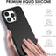 TECHGEAR iPhone 15 Pro Magnetic Silicone Case, Premium Liquid Silicone Anti-Scratch Compatible with MagSafe Soft Gel Rubber, Microfibre Lining Shockproof Phone Case For iPhone 15 Pro 6.1" - Black