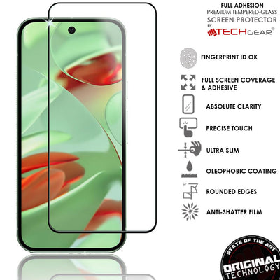 Google Pixel 9 / Google Pixel 9 Pro Full Coverage 3D Tempered Glass Screen Protectors