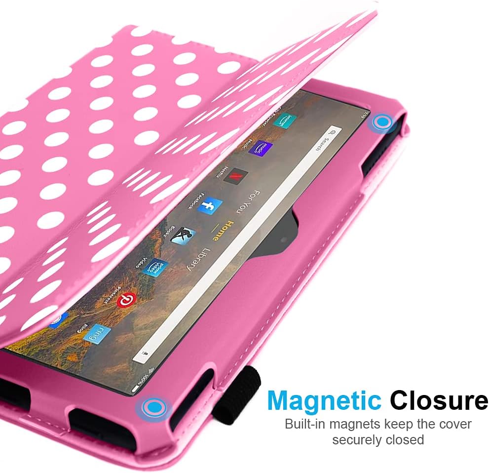 [Folio Case] Smart Cover Stand with Auto Sleep/Wake & Hand Strap for Amazon Fire Max 11" 2023 / 13th Generation