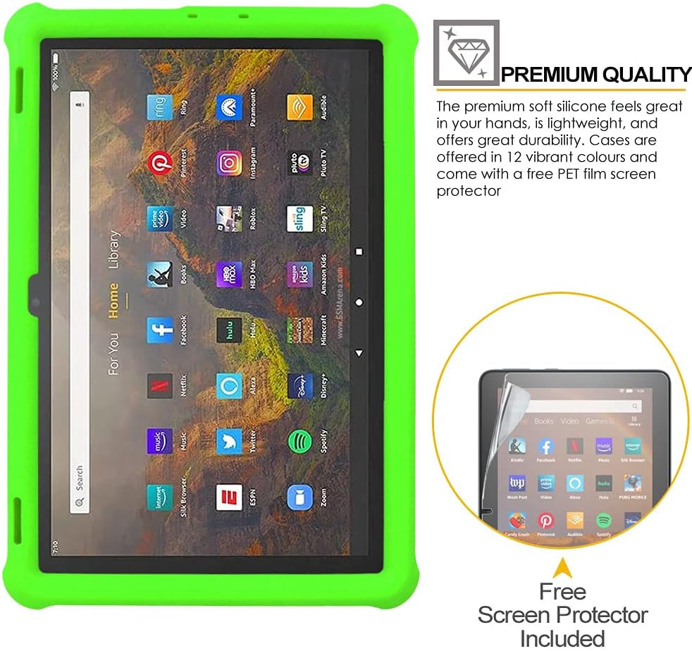 [Bumper Case] Shockproof Soft Easy Grip Case for Amazon Fire Max 11" 2023 / 13th Generation