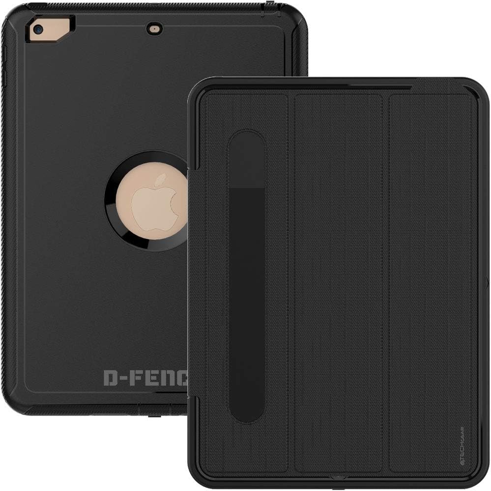[D-FENCE Case] Tough & Rugged Smart Case For Apple iPad Air 3 2019, iPad Pro 10.5"