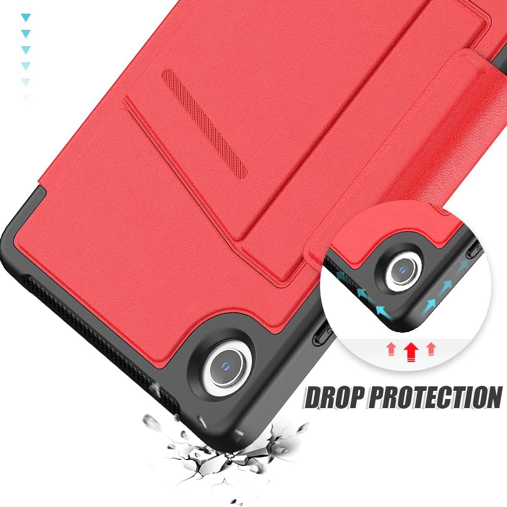[Enduro Case] Tough Strong Magnetic & Flip Case [Auto Sleep/Wake] Cover with Multi-Angle Stand & Card Slot For Samsung Tab A9 8.7" (SM-X110 / X115)