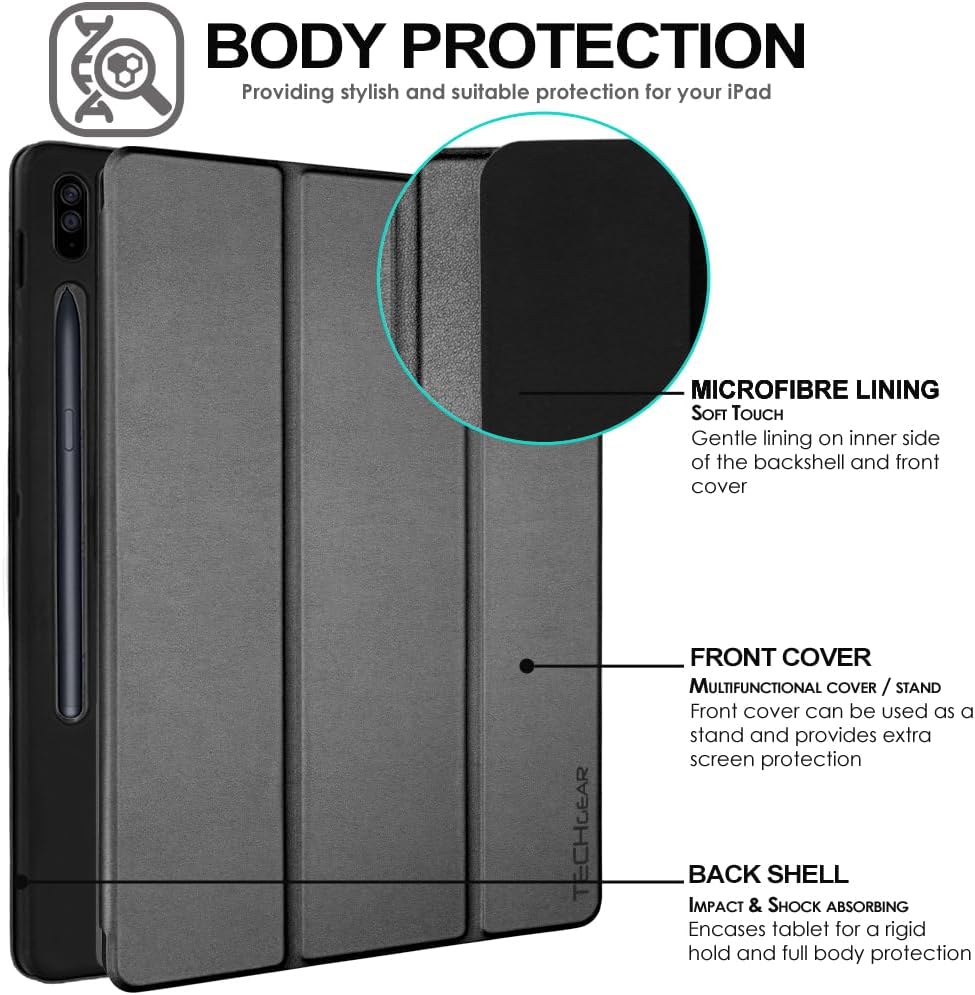 [Smart Case] Slim Stand Cover with Auto Sleep/Wake for Samsung Galaxy Tab S9 FE Plus 12.4" (SM-X610 / SM-X616)