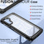 [Fusion Armour Case] Premium Hybrid Tough Heavy Duty, Clear Back, Bumper Case for Samsung A14 & A14 5G