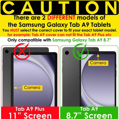 [G-SHOCK Case] Heavy Duty Long Survival Screen Protector Case for Samsung Galaxy Tab A9 8.7" (SM-X110 / SM-X115)