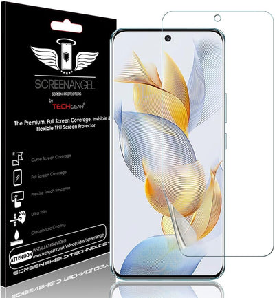 [Screen Angel Edition] Case Friendly Screen Protector [Bubble Free] [FULL Screen Coverage] HD Clear Flexible TPU Film For Honor 90 5G