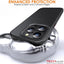 [Carbon Fibre Detail] Shockproof, Anti-Scratch, Slim Hybrid Gel Bumper Case with Hard Back Compatible with MagSafe Cover for iPhone 15 Pro Max 6.7"