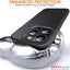 [Carbon Fibre Detail] Shockproof, Anti-Scratch, Slim Hybrid Gel Bumper Case with Hard Back Compatible with MagSafe Cover for iPhone 15 Pro 6.1"