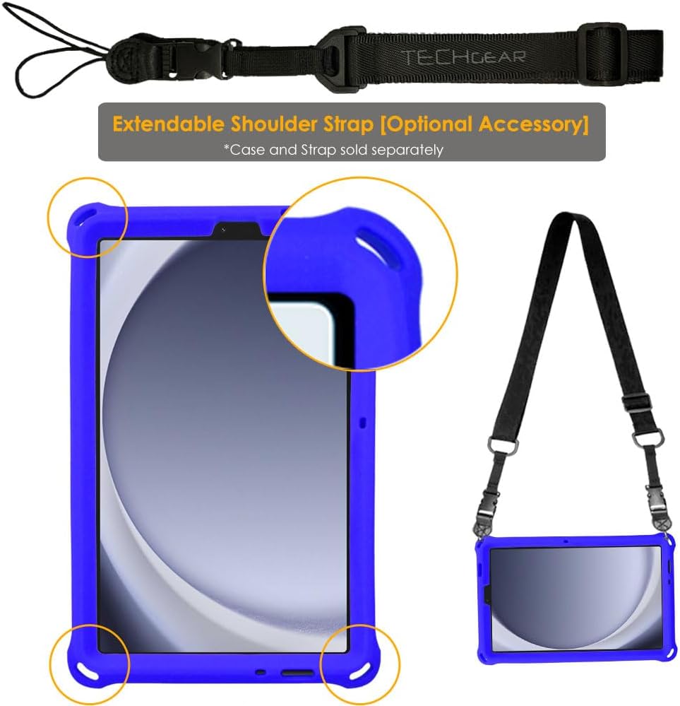 [Bumper Case] Shockproof Soft Easy Grip Case for Samsung Galaxy Tab A9 8.7" (SM-X110 / SM-X115)