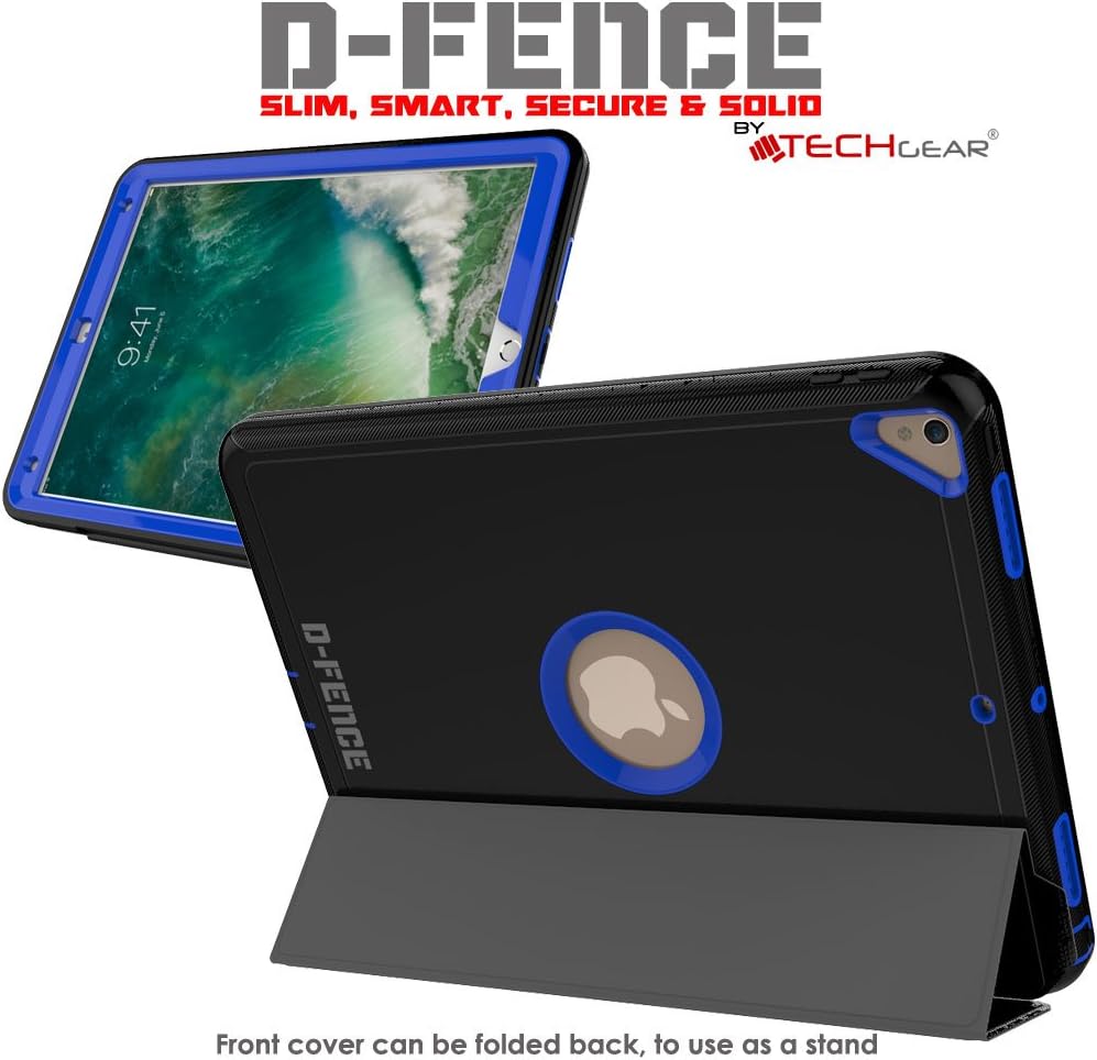[D-FENCE Case] Tough & Rugged Smart Case For Apple iPad Air 3 2019, iPad Pro 10.5"