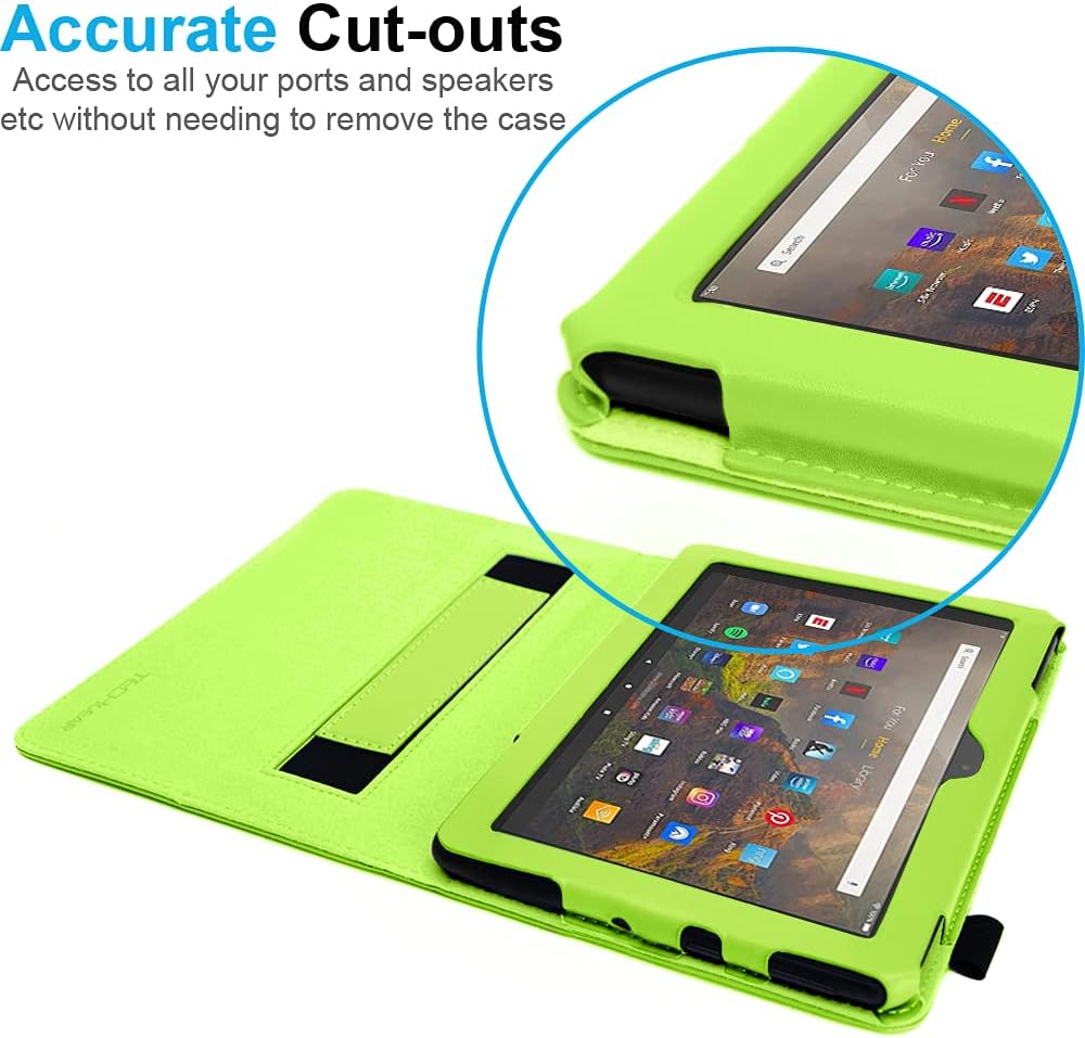 [Folio Case] Smart Cover Stand with Auto Sleep/Wake & Hand Strap for Amazon Fire Max 11" 2023 / 13th Generation