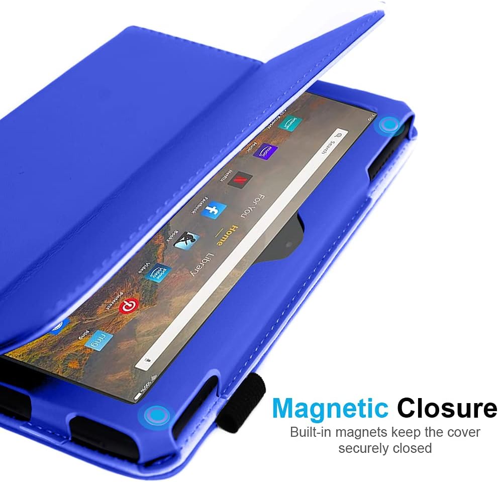 [Folio Case] Smart Cover Stand with Auto Sleep/Wake & Hand Strap for Amazon Fire Max 11" 2023 / 13th Generation