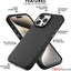 TECHGEAR iPhone 15 Pro Magnetic Silicone Case, Premium Liquid Silicone Anti-Scratch Compatible with MagSafe Soft Gel Rubber, Microfibre Lining Shockproof Phone Case For iPhone 15 Pro 6.1" - Black