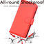 [Wallet Case] Protective Cover with Cash & Card Holder, Stand and Wrist Strap For Apple iPhone 15