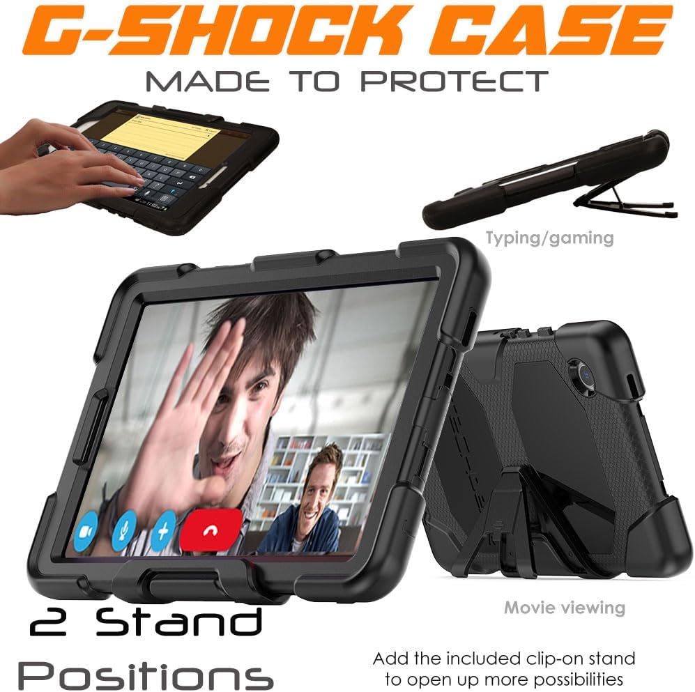 [G-SHOCK Case] Heavy Duty Long Survival Screen Protector Case for Samsung Galaxy Tab A9 8.7" (SM-X110 / SM-X115)