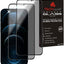 iPhone 12 Pro Max Anti Spy, Privacy Full Coverage 3D Tempered Glass Screen Protectors