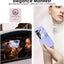 Samsung Galaxy Z Flip 5 Case, Z Flip 5 Leather Case with Leather Finger Holder, Hard PC Shockproof Case