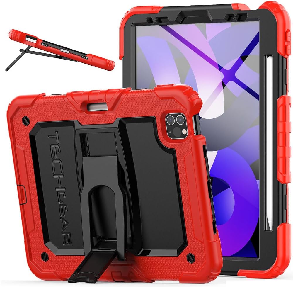 [ArmourSHIELD] Full Body Tough Rugged Case with Folding Stand & Protector For Apple iPad Air 10.9" 4th/5th Gen (2022/20) & iPad Pro 11" 4th/3rd Gen