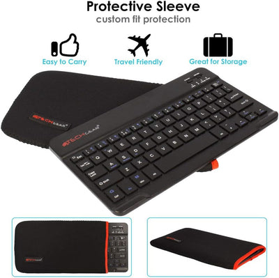 [Active Strike] Slim Line Bluetooth Wireless UK QWERTY Keyboard With Carry Case