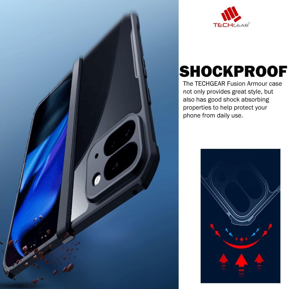 [Fusion Armour] Premium Hybrid Tough Rugged Protective Bumper Case For Google 9 Pro Fold